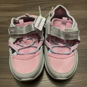 OshKosh B'gosh Pink and Silver Sneakers for Kids size 10C- NWT